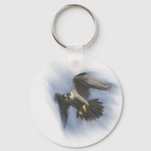 Peregrine Falcon in Flight Schlüsselanhänger