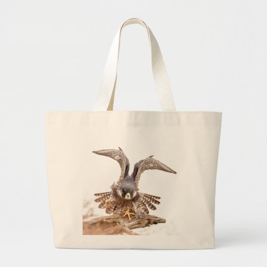 Peregrine Falcon Jumbo Stoffbeutel (Vorne)