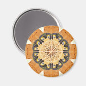 Peregrine Falcon Kaleidoscope Magnet (Vorderseite/Rückseite)