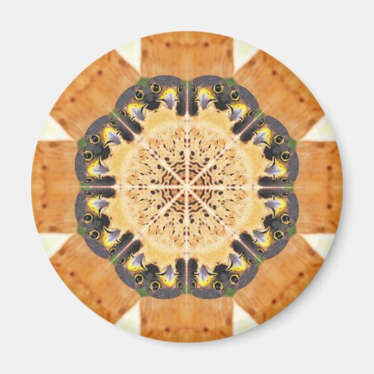 Peregrine Falcon Kaleidoscope Magnet (Vorne)