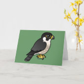 Peregrine Falcon Karte (Gelbe Blume)