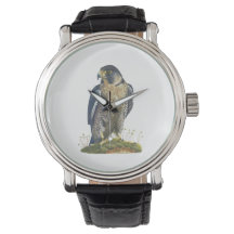 Peregrine Falcon Leather Armbanduhr