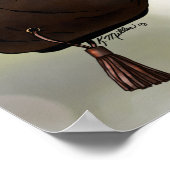 Peregrine Falcon on Glove Poster (Ecke)