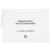 Peregrine Falcon-Pencil (Rückseite Horizontal)