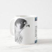 Peregrine Falcon-Pencil Kaffeetasse (Vorderseite Links)