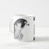 Peregrine Falcon-Pencil Kaffeetasse (Vorderseite Links)
