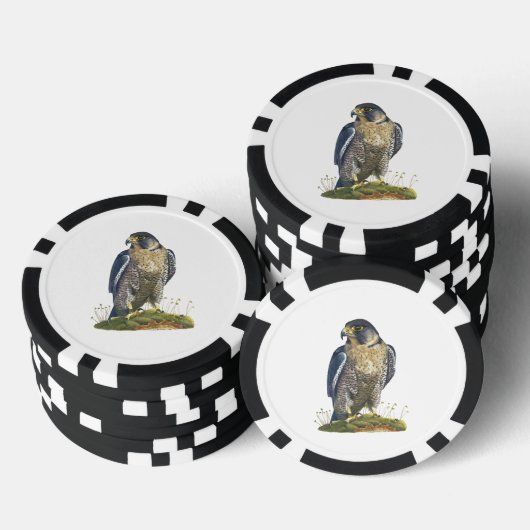 Peregrine Falcon Pokerchips (Stapel)