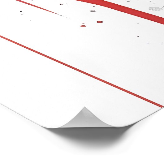 Peregrine Falcon Portrait Poster (Ecke)