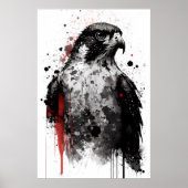 Peregrine Falcon Portrait Poster (Vorne)