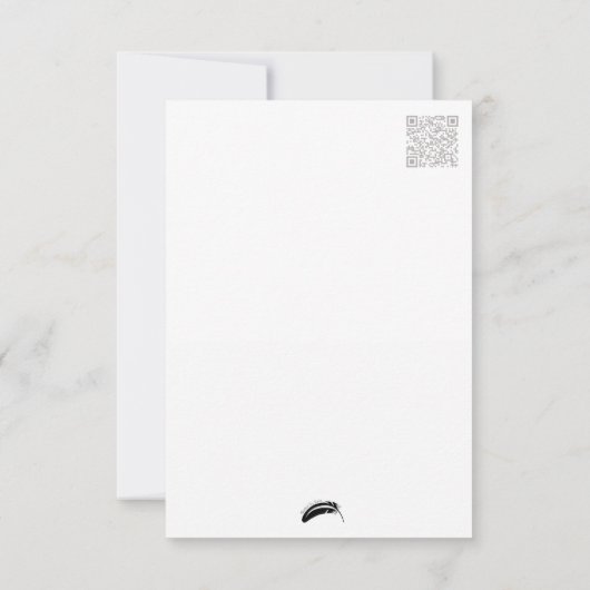 Peregrine Falcon Postcard Style Note Card Mitteilungskarte (Rückseite)