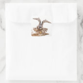 Peregrine Falcon Quadratischer Aufkleber (Tasche)