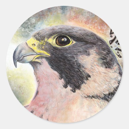 Peregrine Falcon Sticker (Vorderseite)