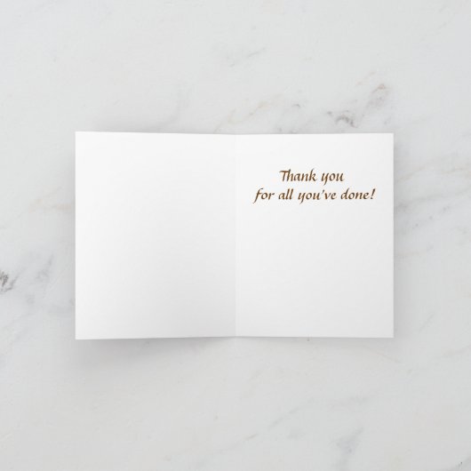 Peregrine Falcon Vielen Dank Hinweis Dankeskarte (Innenseite)