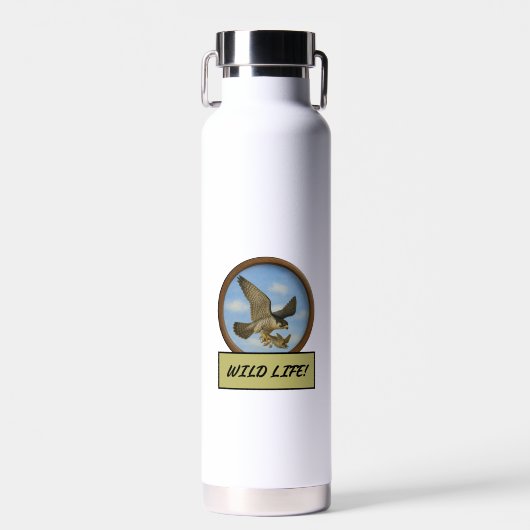 Peregrine Falcon Wasserflasche Trinkflasche (Vorne)
