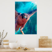 Peregrine Falcon WINGS of MERCURY Poster (Küche)