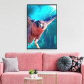 Peregrine Falcon WINGS von MERCURY Canvas Print Leinwanddruck (Insitu (Wohnzimmer))