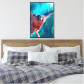 Peregrine Falcon WINGS von MERCURY Canvas Print Leinwanddruck (Insitu (Schlafzimmer))