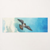 Peregrine falcon  yogamatte (Rückseite (Horizontal))