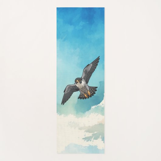 Peregrine falcon  yogamatte (Vorderseite)