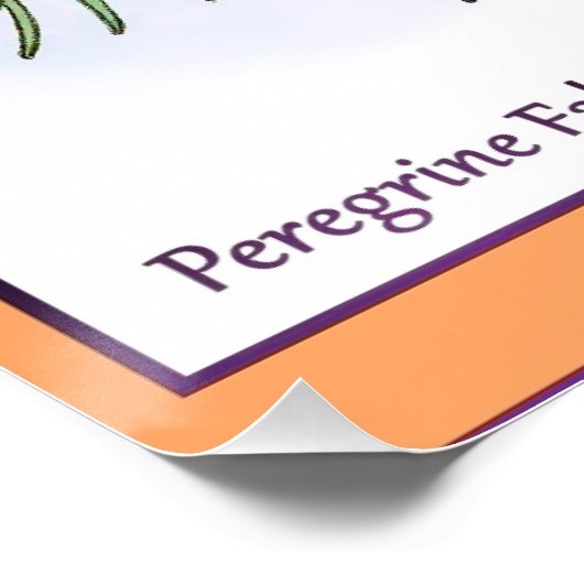 Peregrine Falcons Poster (Ecke)