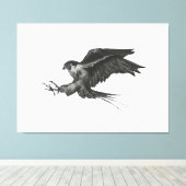 Peregrine Hawk-Leinwand Leinwanddruck (Insitu (Holzboden))