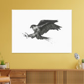 Peregrine Hawk-Leinwand Leinwanddruck (Insitu (Wohnzimmer))