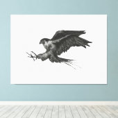 Peregrine Hawk-Leinwand Leinwanddruck (Insitu (Holzboden))