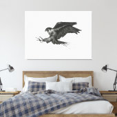 Peregrine Hawk-Leinwand Leinwanddruck (Insitu (Schlafzimmer))
