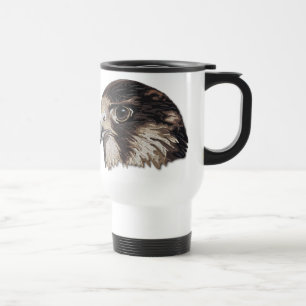 Peregrine Imitate Stickerei Reisebecher
