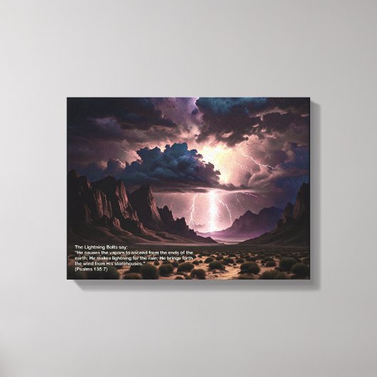 Perek Shirah - LIghtning Leinwanddruck (Vorderseite)