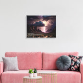 Perek Shirah - LIghtning Leinwanddruck (Insitu (Wohnzimmer))