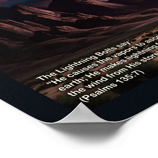 Perek Shirah - LIghtning Poster (Ecke)