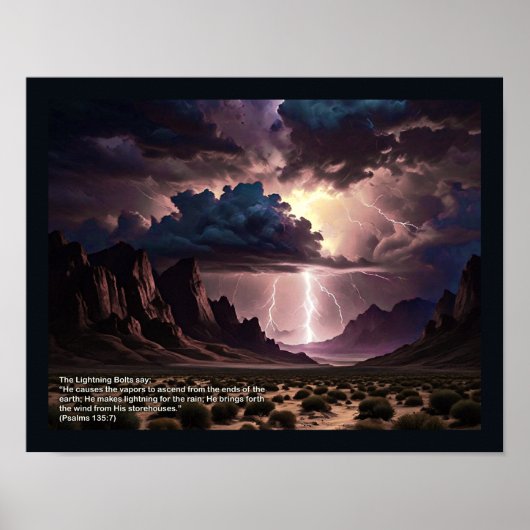 Perek Shirah - LIghtning Poster (Vorne)