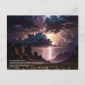 Perek Shirah - LIghtning Postkarte (Vorderseite)