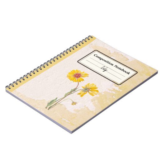 Perennial Gaillardia Blume Personalisiert Comp Notizblock (Linke Seite)