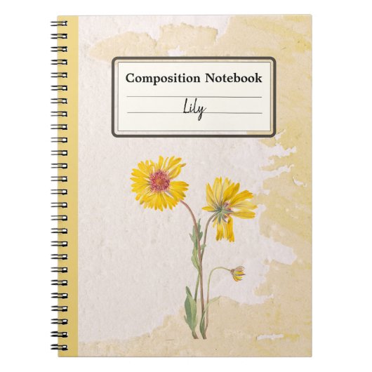 Perennial Gaillardia Blume Personalisiert Comp Notizblock (Vorderseite)