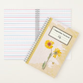 Perennial Gaillardia Blume Personalisiert Comp Notizblock (Innen)