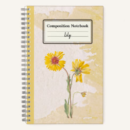 Perennial Gaillardia Blume Personalisiert Comp Notizblock