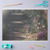 Perennials Garden Szene, Dunkelgrün & farbig Seidenpapier (Basteln)