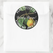 Pereserviert Produktkennzeichnung Runder Aufkleber (Tasche)