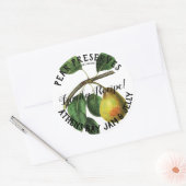 Pereserviert Produktkennzeichnung Runder Aufkleber (Umschlag)