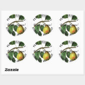 Pereserviert Produktkennzeichnung Runder Aufkleber (Blatt)