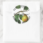 Pereserviert Produktkennzeichnung Runder Aufkleber (Tasche)