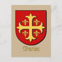 Perez Familie Heraldic Shield