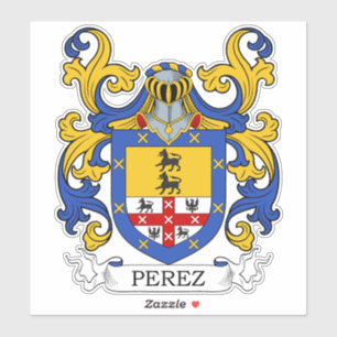 Perez Familienwappen Aufkleber