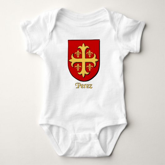 Perez Family Shield Baby Strampler (Vorderseite)