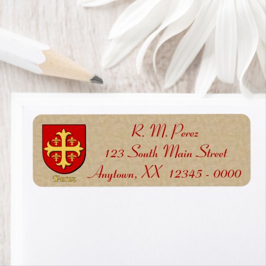 Perez Heraldic Shield (Insitu)