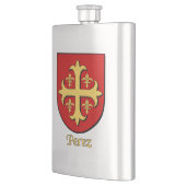 Perez Heraldic Shield Flachmann (Links)