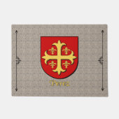 Perez Historischer Schild auf Kobelstein Fußmatte (Vorderseite)