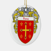 Perez-Wappen/Familienwappen Keramikornament (Rechts)
